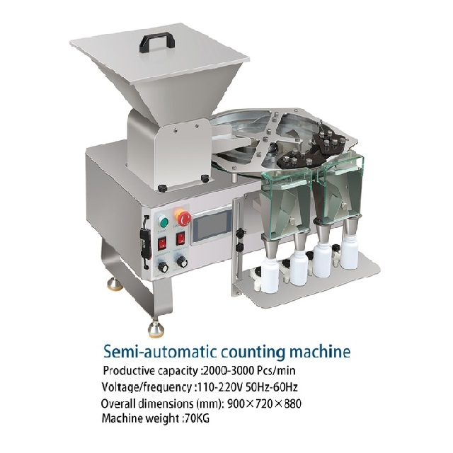 TJ-4B Semi Automatic Pill Tablet Filling and Counting Counter Machine