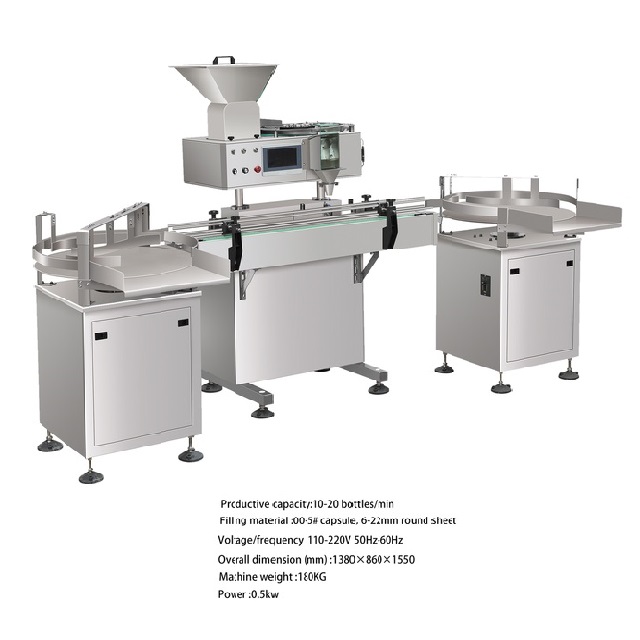 TJ-2DS Automatic Vitamin/Candy/Gummy/Tablet/Capsule/ Pill Filling and Feeding Counter Counting Medical Machinery