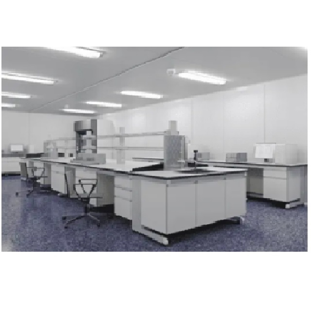 Steel-wood laboratory bench