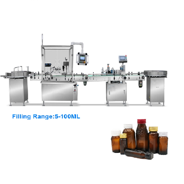 Automatic 5ml 10ml Oil Filling Machine Bottle Filling Capping Labeling Machine