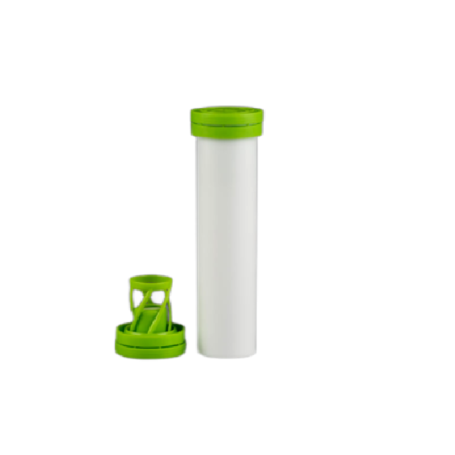 White Plastic PE/PP Bottle with Cap for Effervescent Tablets