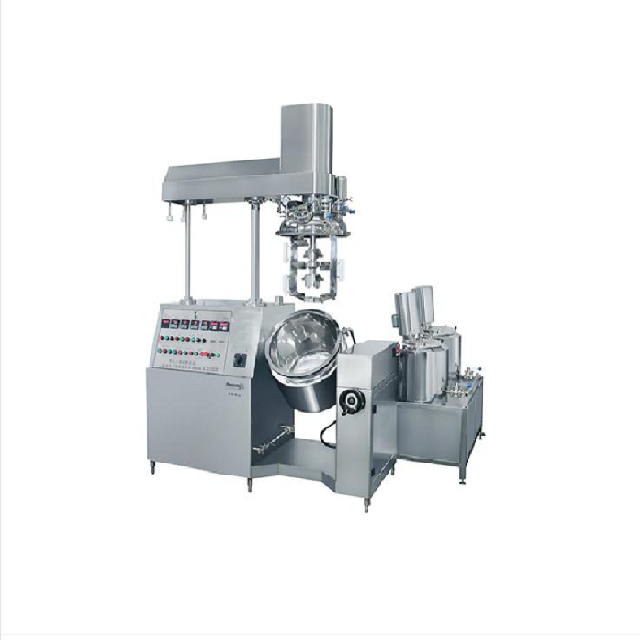 50L Push-button controlled vacuum emulsifying mixer