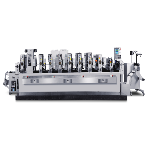 TJ 300(PRE-registration)cold foil 7 colors flexo varnish rotary die cut