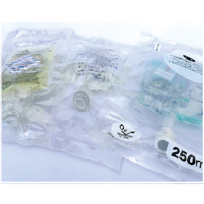 Overwrap for I.V. solution pouch.