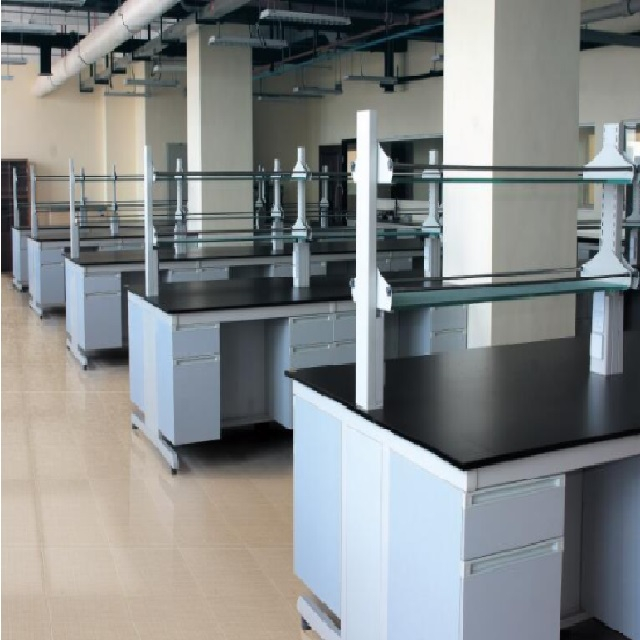 Steel-wood laboratory bench lab table