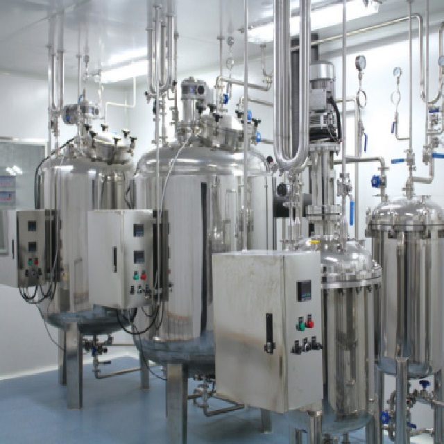 Biological products tank equipment in batching system 